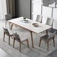 Modern Style Rectangle Table Sintered Stone Table with Wooden Legs for Home Use Clearhalo 'Dining Tables & Seating' 'Dining Tables' 'dining_table' 'furn' 'furn_dining_table' 'Furniture' 'Kitchen & Dining Furniture' 1200x1200_319771f6-c399-4044-b2b4-032956395fec