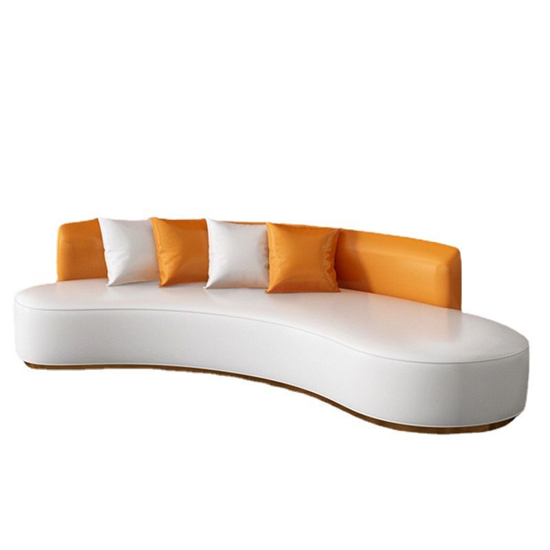 Divano a bracciolo a bracciale senza bracciole senza bracciolo in pelle.