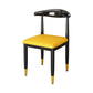 Indoor Open Back Dining Chair Industrial Upholstered Armless Chair