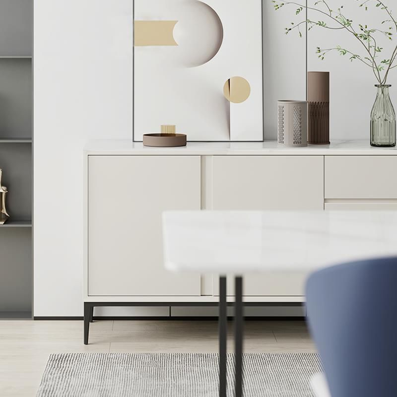 Stone moderno 33.4 "H buffet a buffet 3-drawer sala da pranzo buffet server