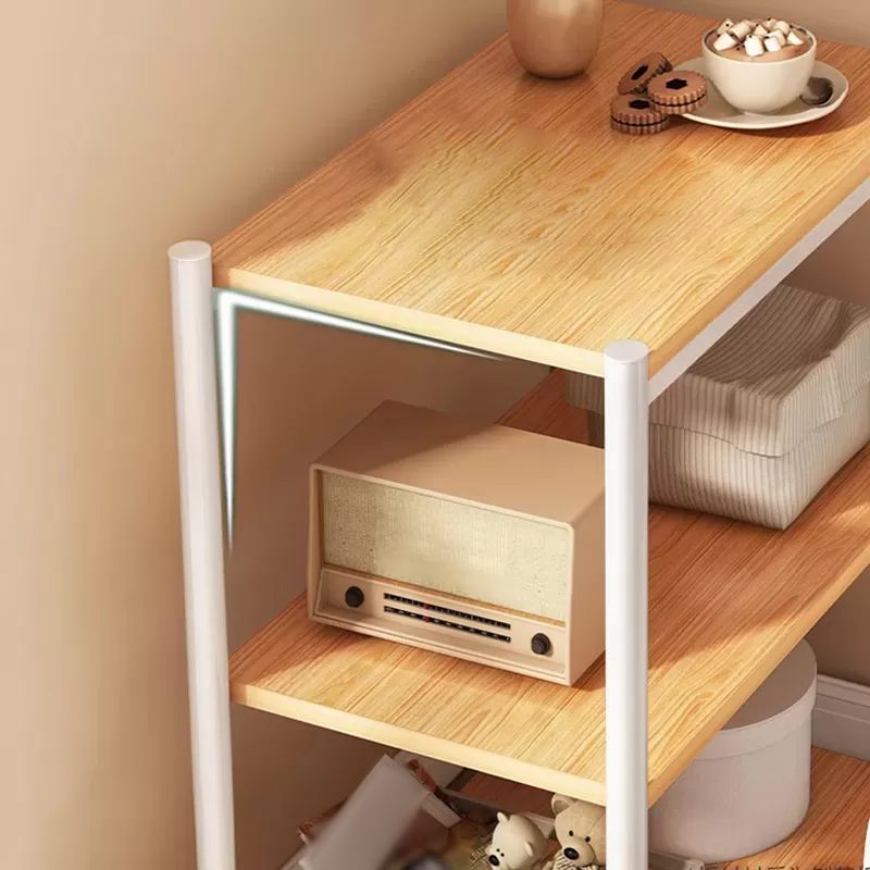 Modern Style Wooden Bookshelf Open Shelf Bookcase with Caster Wheels Clearhalo 'Bookcases' 'furn' 'furn_bookcases' 'Furniture' 'furniture_bookcases' 'kitchen' 'kitchen_bookcases' 'Living Room Furniture' 'Office Furniture' 1200x1200_3199b867-c6ea-4aa7-8a78-90636edb958f