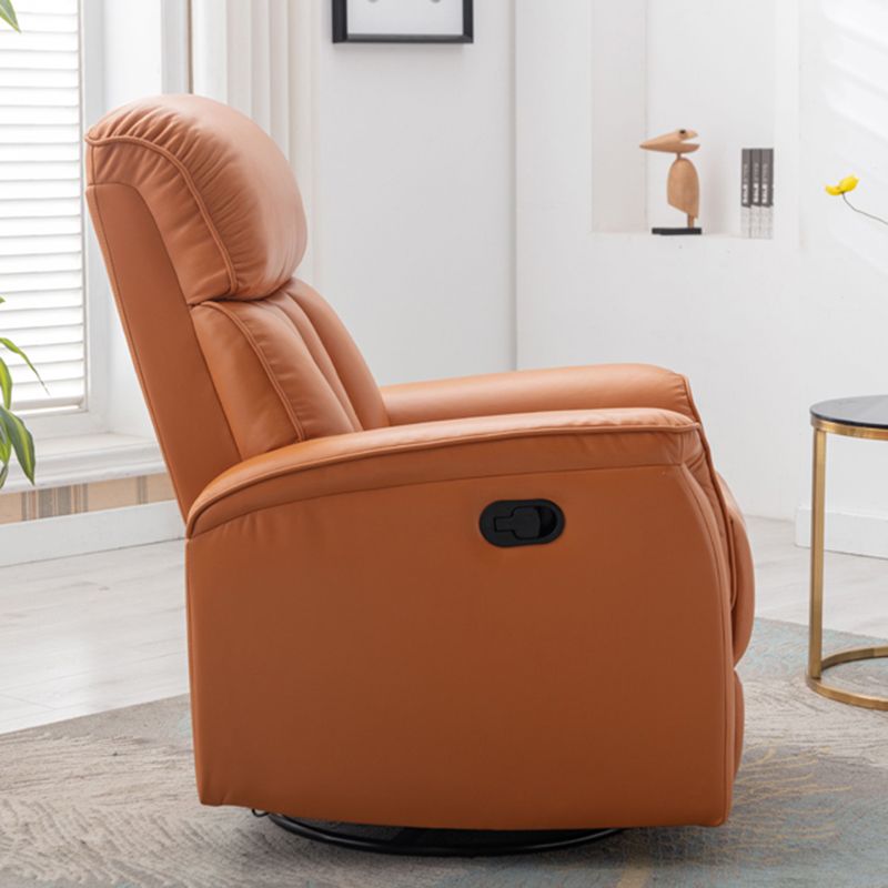 Sedia reclinabile in pelle di colore con polpe standard di polpetta rober girevole