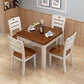 Square Industrial Dining Table Wood Color Fixed Table with Solid Rubberwood Clearhalo ' dining_table' 'Dining Tables & Seating' 'Dining Tables' 'furn' 'furn_dining_table' 'Furniture' 'furniture_dining_table' 'Kitchen & Dining Furniture' 'kitchen&dining_furn' 'kitchen' 'kitchen_dining_table' 1200x1200_319c7975-0a4b-4d0f-806f-31485f4022a4