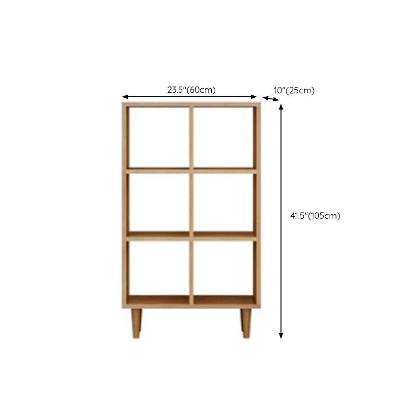 Modern Style Open Back Bookshelf Wooden Shelf Bookcase in Brown Clearhalo 'Bookcases' 'furn' 'furn_bookcases' 'Furniture' 'Office Furniture' 1200x1200_319cfa4b-fbb7-4834-a3c7-71ed3a613ad1