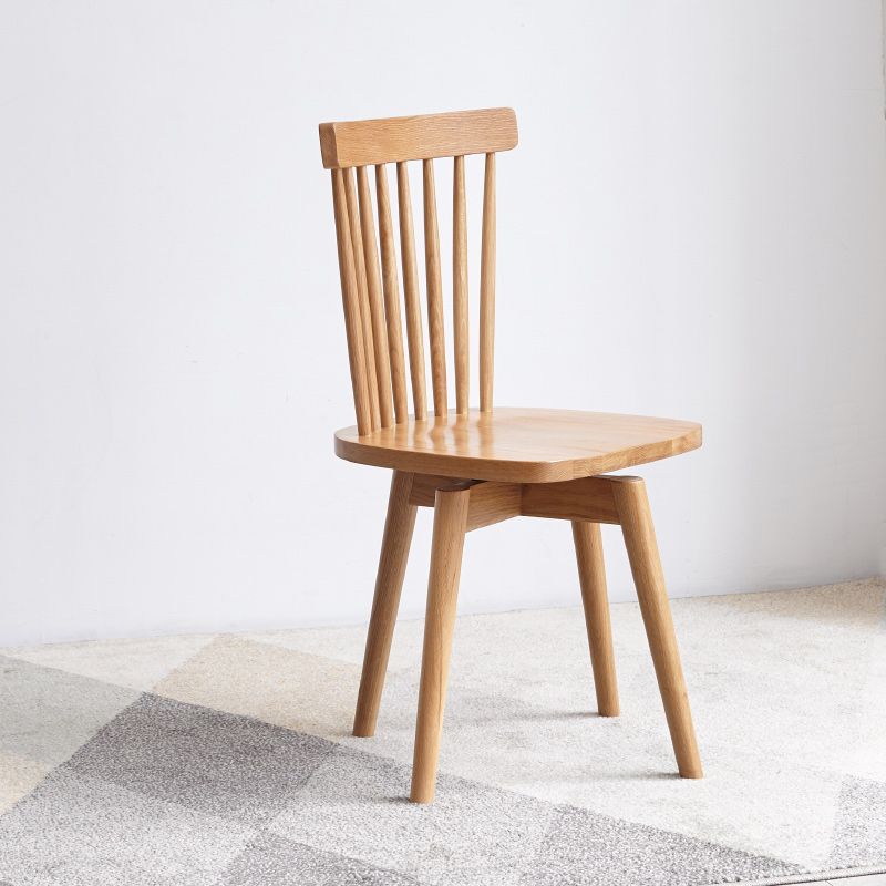 Zeitgenössischer Schleifer zurück Holz drehbar armlose Esstühle (Set von 1/2/4/6/8)