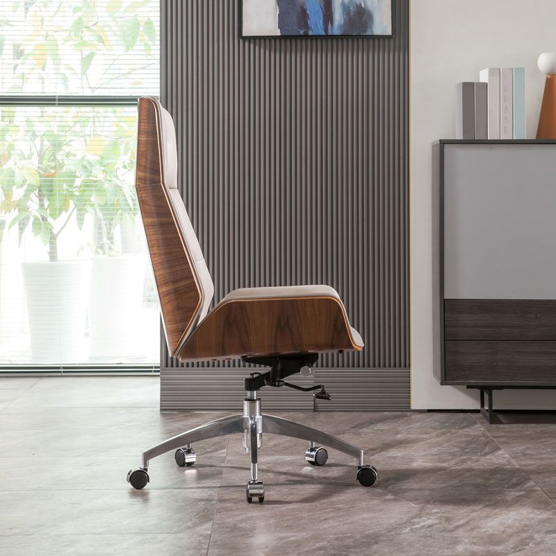 Moderner Armless Desk Stuhl Kunstleder High Back Office Stuhl