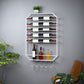 Iron Wall Mounted Wine Bottle & Glass Rack Modern Wine Holder Rack