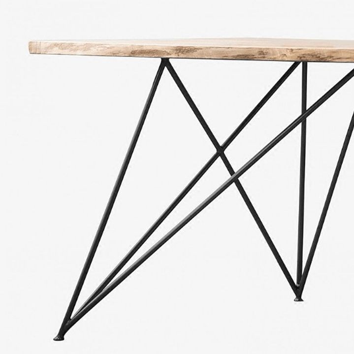 Wood Top Dining Table Industrial Rectangle Table with Double Pedestal Base Clearhalo 'Dining Tables & Seating' 'Dining Tables' 'dining_table' 'furn' 'furn_dining_table' 'Furniture' 'furniture_dining_table' 'Kitchen & Dining Furniture' 'kitchen' 'kitchen_dining_table' 1200x1200_319f99ad-d610-493f-ba46-7f4c9de82e68