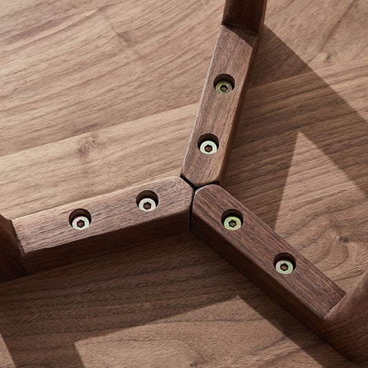 Legno massiccio scandinavo 3 gambe a doppio livello da soggiorno