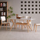 Set di dinette bianca con cornice in legno 1/2/5/7 PC set da pranzo in pietra moderno