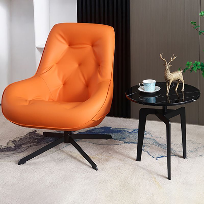 モダン21.65 "背の高いスチール3脚エンドテーブルラウンドスレートトップサイドテーブル