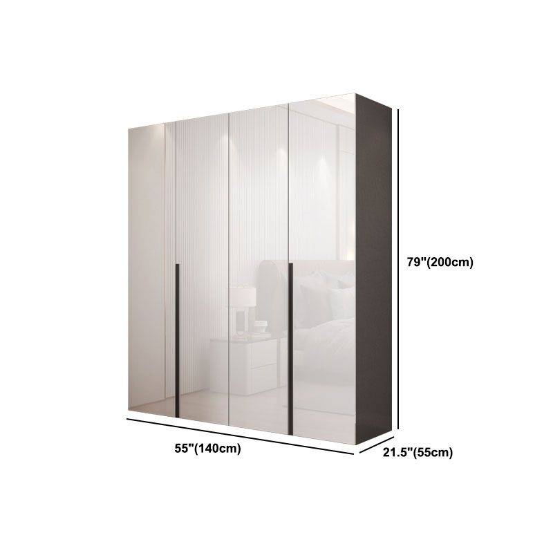 Armoire armoire de style contemporain armoire en bois avec porte pour chambre à coucher