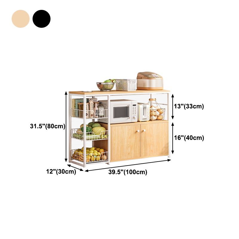 Modern Engineered Wood Buffet/Console Open Storage Buffet Stand for Kitchen Clearhalo 'buffet_sideboard' 'Buffets & Sideboards' 'Furniture' 'furniture_buffet_sideboard' 'Kitchen & Dining Furniture' 1200x1200_31a414e2-d786-4349-822a-d12fa073f5bf
