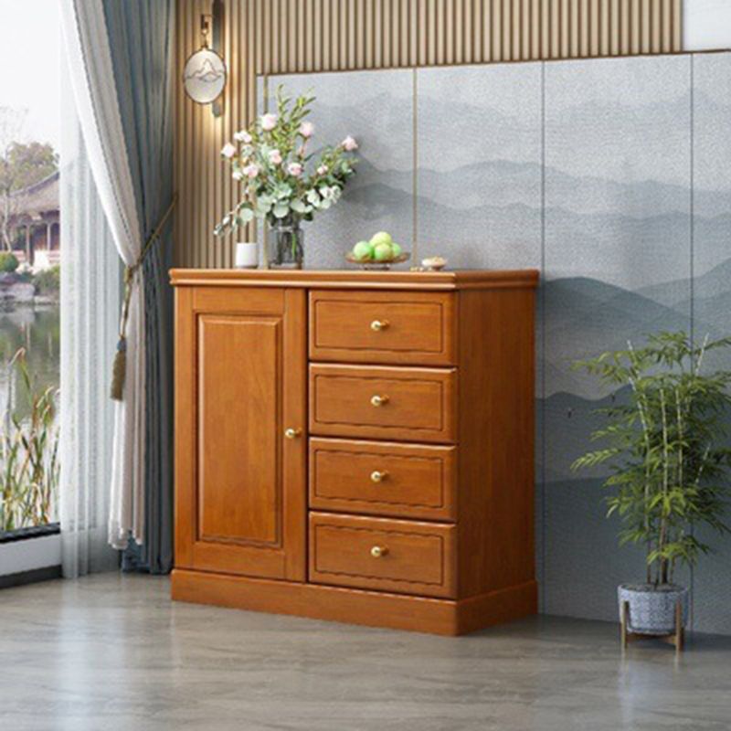 Rubberwood Accent Cabinett with 1 Door 15.74" Wide Modern Side Cabinet Clearhalo 'Cabinets & Chests' 'cabinets_chests' 'furn' 'furn_cabinets_chests' 'Furniture' 'Living Room Furniture' 1200x1200_31a42ff7-1c54-4ae8-965e-4e332b2a3e58