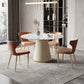 Metal Contemporary Round Dining Table Marble Top Table for Dining Room Clearhalo ' dining_table' 'Dining Tables & Seating' 'Dining Tables' 'furn' 'furn_dining_table' 'Furniture' 'furniture_dining_table' 'Kitchen & Dining Furniture' 'kitchen&dining_furn' 'kitchen' 'kitchen_dining_table' 1200x1200_31a5f007-898b-4e67-a447-de6af30b9c8b