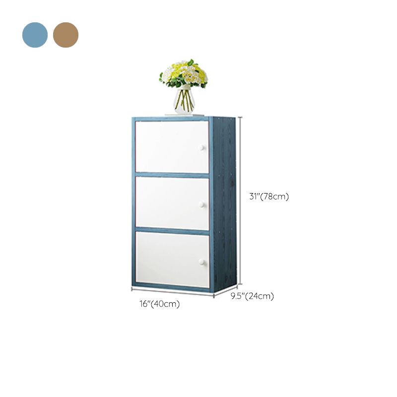 Mobile accento di legno rettangolo contemporaneo con mobile per lo stoccaggio delle porte