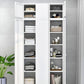 Steel Storage Cabinet Contemporary Non-Hanging Armoire for Home