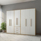 Modern Style Home Wardrobe Armoire Solid Wood and Engineered Wood Wardrobe Cabinet Clearhalo 'Armoires & Wardrobes' 'armoires_wardrobes' 'Bedroom Furniture' 'furn' 'furn_armoires_wardrobes' 'Furniture' 1200x1200_31a924e9-163d-4a56-9708-91dd0cc79fcd