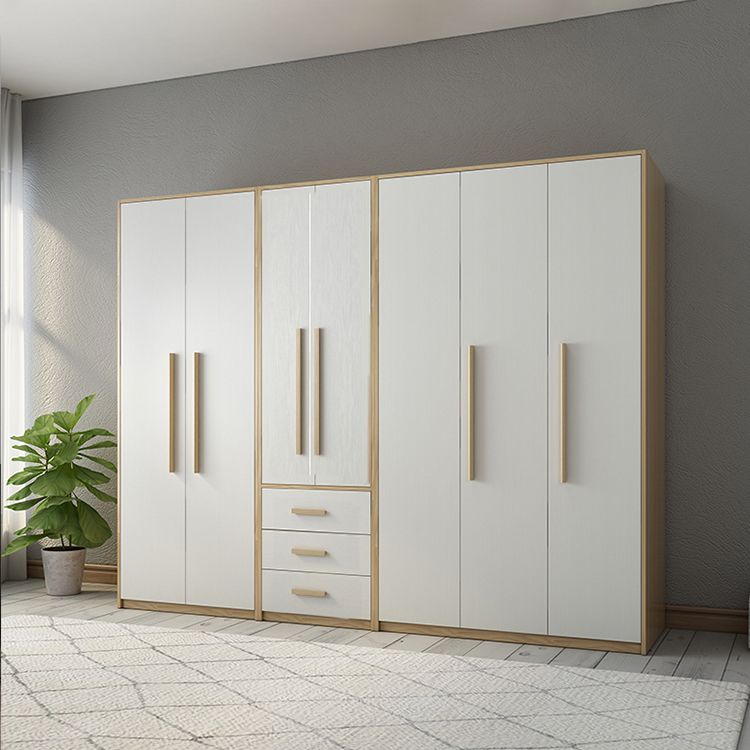 Modern Style Home Wardrobe Armoire Solid Wood and Engineered Wood Wardrobe Cabinet Clearhalo 'Armoires & Wardrobes' 'armoires_wardrobes' 'Bedroom Furniture' 'furn' 'furn_armoires_wardrobes' 'Furniture' 1200x1200_31a924e9-163d-4a56-9708-91dd0cc79fcd