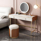 Luxurious Stone Top Dressing Table Bedroom Make-up Vanity in Orange