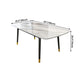 Sintered Stone Dining Table Luxury Style 4 Legs Carbon Steel Base Rectangle Table for Home Clearhalo ' dining_table' 'Dining Tables & Seating' 'Dining Tables' 'furn' 'furn_dining_table' 'Furniture' 'furniture_dining_table' 'Kitchen & Dining Furniture' 'kitchen&dining_furn' 'kitchen' 'kitchen_dining_table' 1200x1200_31aad81d-d2ae-4fd6-8fd8-f0ad24bdd341