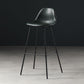 Leather Bar Stool Modern Low Back Counter Stool for Bristol with Metal Base