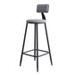 Tabouret de comptoir moderne sans accoudoirs, tabouret de Bar en fer avec coussin pour le salon