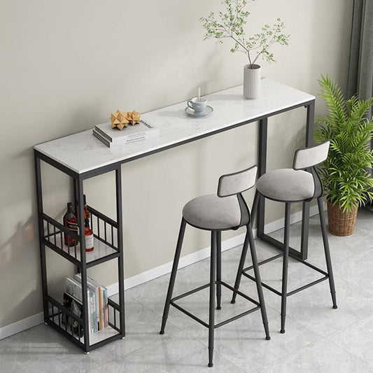 Tavolo da tavolo da pub rettangolo altezza tavolo da bar industriale per interno