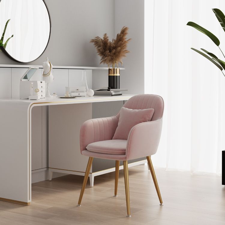 Flannelette Scandinavian Dining Arm Chair Solid Back Matte Color Dining Chair Clearhalo ' kitchen&dining_furn' 'Dining Chairs' 'Dining Tables & Seating' 'dining_chair' 'furn' 'furn_dining_chair' 'Furniture' 'furniture_dining_chair' 'Kitchen & Dining Furniture' 'kitchen' 1200x1200_31adce65-df75-41f6-abc2-e8ab3d0f7605