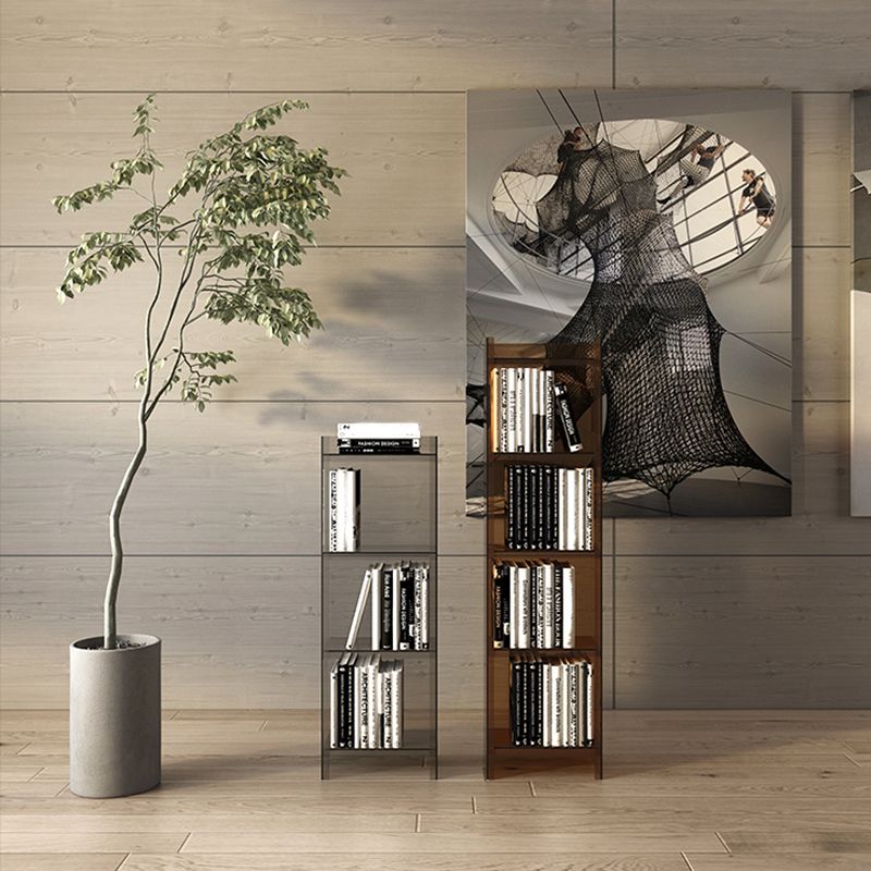 Acrylic Bookshelf Scandinavian Style Closed Back Bookcase for Home Office Study Room Clearhalo 'Bookcases' 'furn' 'furn_bookcases' 'Furniture' 'furniture_bookcases' 'Office Furniture' 1200x1200_31aef356-e4a8-424a-8e77-b96a812a2067