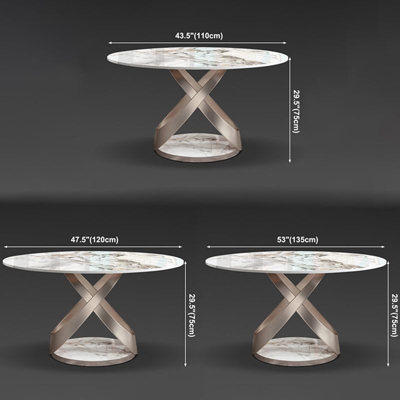 Modern Round Dining Table Sintered Stone Dining Table with Pedestal Table Clearhalo ' dining_table' 'Dining Tables & Seating' 'Dining Tables' 'furn' 'furn_dining_table' 'Furniture' 'furniture_dining_table' 'Kitchen & Dining Furniture' 'kitchen&dining_furn' 'kitchen' 'kitchen_dining_table' 1200x1200_31afd733-a330-4d87-97b1-0a3d1fa4d23b