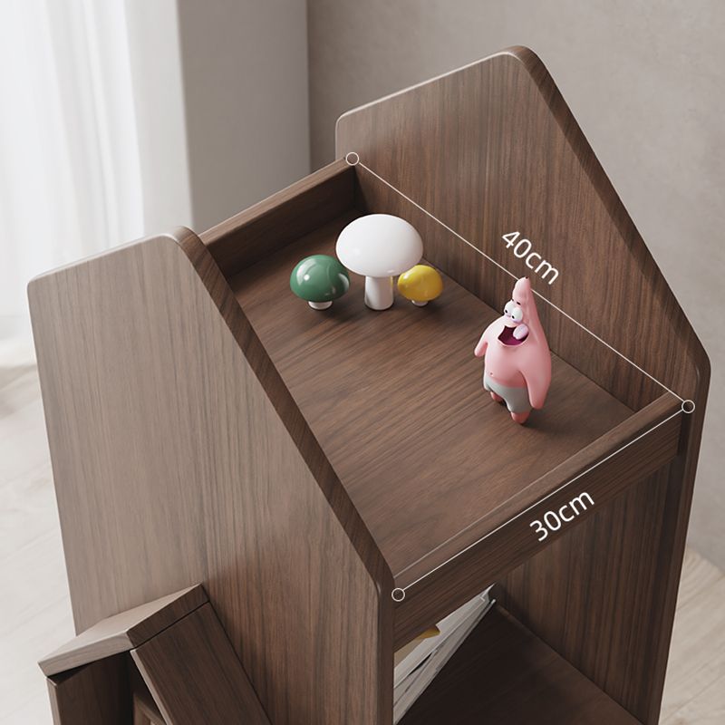 Modern Style Open Back Bookshelf Wooden Vertical Bookcase with Rectangular Shelves Clearhalo 'Bookcases' 'furn' 'furn_bookcases' 'Furniture' 'Office Furniture' 1200x1200_31b00629-9ebb-45f2-a4f7-59b3e9ac2995