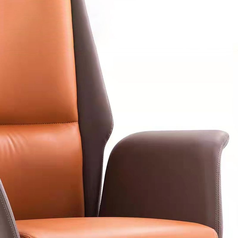 Modern Office Chair with Silver Metal Frame Executive Ergonomic Task Chair Clearhalo 'furn' 'furn_office_chair' 'Furniture' 'Office Chairs' 'Office Furniture' 'office_chair' 1200x1200_31b05794-8c40-4164-bf0d-19e8b323eeb8