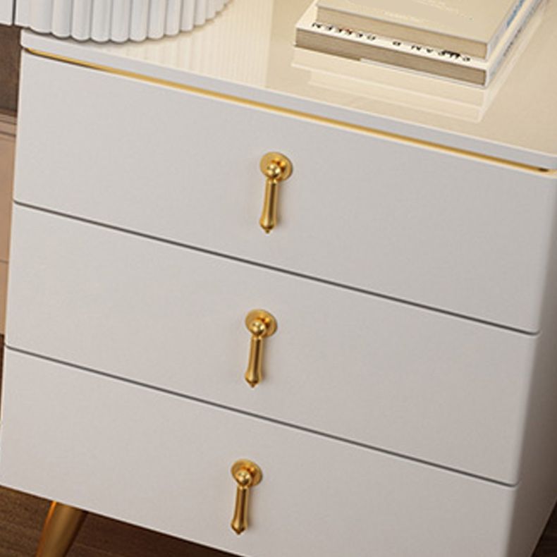 Contador de maquillaje de madera Mirador de tocador de espejo ajustable con cajón