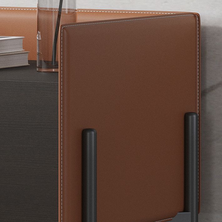 Mesa de acento de madera de falsa mesita de noche moderna con piernas con piernas