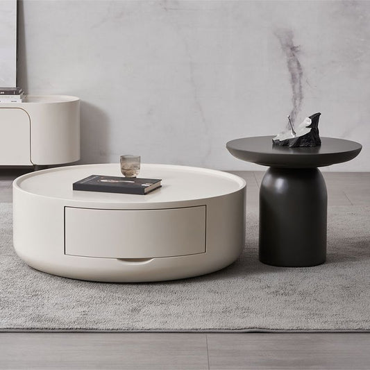 Tavolo da cocktail in legno caffè o tavolo da fine con archiviazione