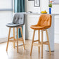 Modern Armless Backrest Counter Stool Wood Milk Tea Shop Bar Stool with Leather Cushion Clearhalo 'Bar Furniture' 'Bar Stools' 'bar_stools' 'furn' 'furn_bar_stools' 'furniture_bar_stools' 'Kitchen & Dining Furniture' 'kitchen&dining_furn' 'kitchen' 'kitchen_furn' Furniture' 1200x1200_31b60125-5ef8-4793-95fd-3b2a384ad9a7