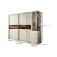 Manufactured Wood White Wardrobe Modern Cabinet with Sliding Doors