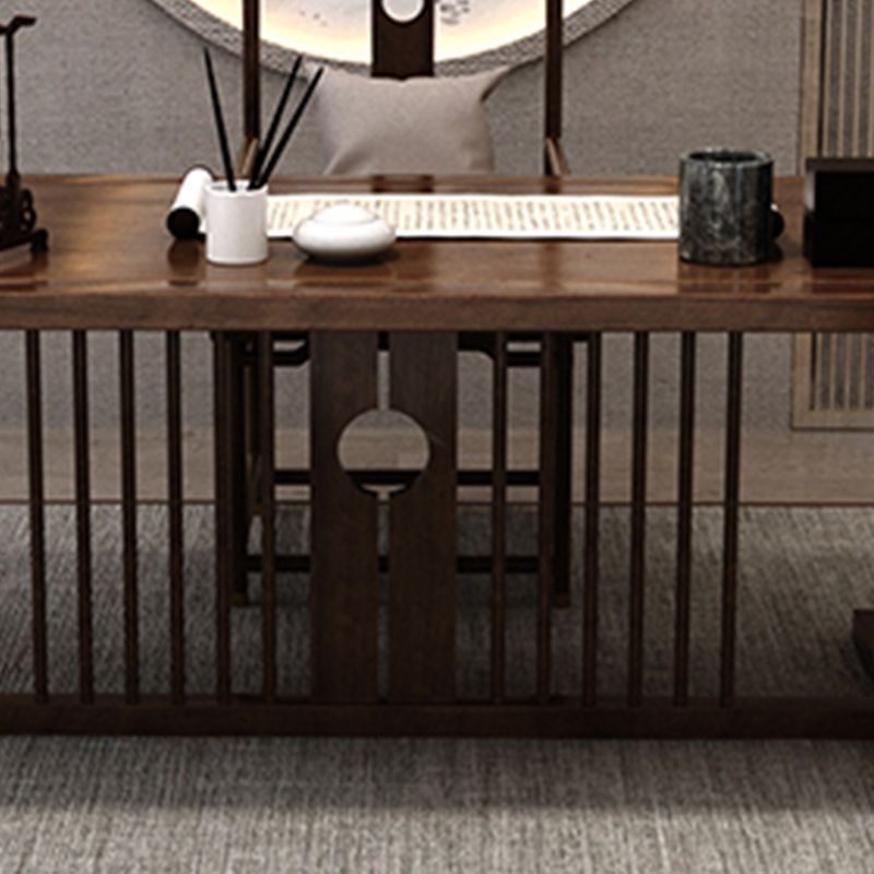 Modern Rectangular Writing Desk Bedroom Office Desk in Natural Clearhalo 'furn' 'furn_office_desk' 'Furniture' 'Office Desks' 'Office Furniture' 'office_desk' 1200x1200_31b6eb2e-dfcd-489d-9b8b-456a81008517