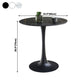Simplicity Round Dining Table Sintered Stone Table with Black Tulip Base Clearhalo ' dining_table' 'Dining Tables & Seating' 'Dining Tables' 'furn' 'furn_dining_table' 'Furniture' 'furniture_dining_table' 'Kitchen & Dining Furniture' 'kitchen&dining_furn' 'kitchen' 'kitchen_dining_table' 1200x1200_31b79f01-10c1-47eb-bc45-3ceeddceeffb