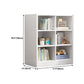 Closed Wooden Bookshelf Modern Home Living Room Square Bookcase