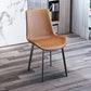 Glam Faux Leather Dining Chairs Metal Dining Room Chairs for Restaurant Use