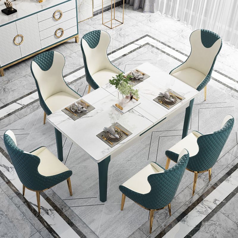 Nordic Style Wingback Armless Dining Chair Leather Dining Side Chair Clearhalo 'Dining Chairs' 'Dining Tables & Seating' 'dining_chair' 'furn' 'furn_dining_chair' 'Furniture' 'furniture_dining_chair' 'Kitchen & Dining Furniture' 1200x1200_31b89d08-2039-4087-a67d-fa5b2bcb3615