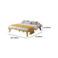 Natural Upholstered Wooden Bed Frame Nordic 13.39" H Platform Bed