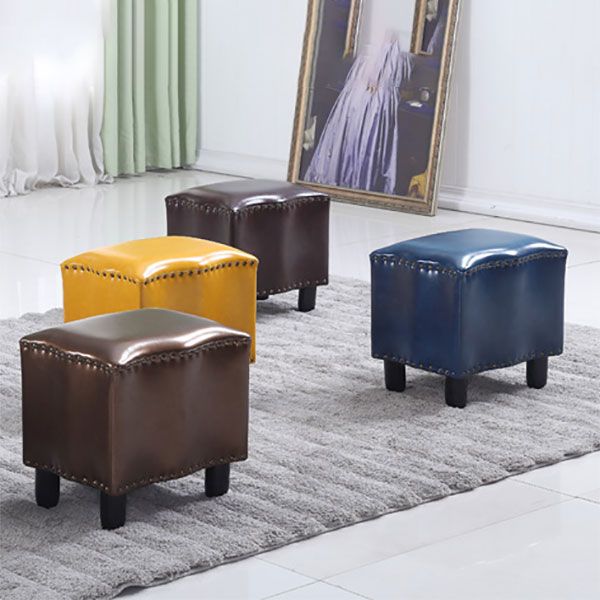 Modern Brown Standard Leather Pure Color Standard for Drawing Room Clearhalo 'furn' 'furn_ottomans_poufs' 'Furniture' 'Living Room Furniture' 'Ottomans & Poufs' 'ottomans_poufs' 1200x1200_31b8fcca-ab6a-46ed-b7c2-0404825d16aa