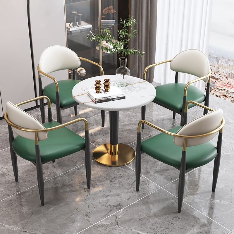 Modern Style Dining Chair Leather Open Back Arm Chair for Dining Room Clearhalo 'Dining Chairs' 'Dining Tables & Seating' 'dining_chair' 'furn' 'furn_dining_chair' 'Furniture' 'Kitchen & Dining Furniture' 1200x1200_31b9f05f-e691-4fc5-ab6e-fc7e35f3fc45