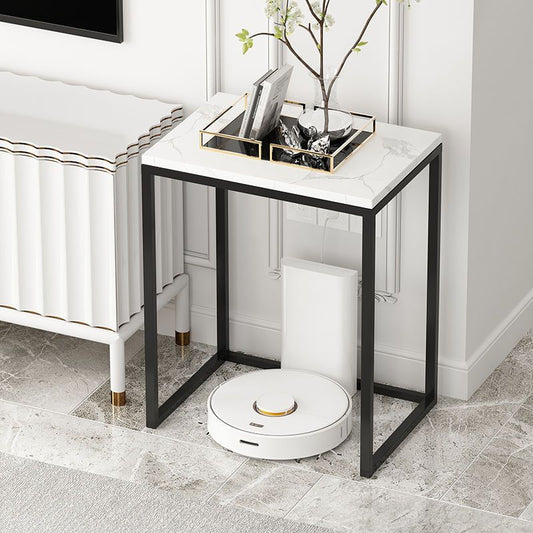 Frame Base Design Cocktail Table Slate Desktop Rectangular Coffee Table with Metal Base Clearhalo 'Coffee & Accent Tables' 'End & Side Tables' 'end_side_tables' 'furn' 'furn_end_side_tables' 'Furniture' 'Living Room Furniture' 1200x1200_31bab3ec-29e7-4b3f-a924-d90640c44ca6