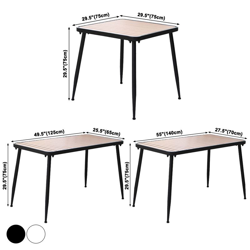 Industrial Style Dining Table 4 Metal Base Table for Home Kitchen Dinner Clearhalo ' dining_table' 'Dining Tables & Seating' 'Dining Tables' 'furn' 'furn_dining_table' 'Furniture' 'furniture_dining_table' 'Kitchen & Dining Furniture' 'kitchen&dining_furn' 'kitchen' 'kitchen_dining_table' 1200x1200_31bce826-ffb1-4fa7-aaab-8ec07443c55a