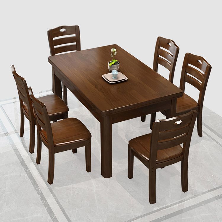 Traditional Standard Solid Wood Top Dining Room Set of Rectangle Shape for Kitchen Table Set Clearhalo 'Dining Room Sets' 'Dining Tables & Seating' 'dining_room_set' 'furn' 'furn_dining_room_set' 'Furniture' 'furniture_dining_room_set' 'Kitchen & Dining Furniture' 'kitchen&dining_furn' 'kitchen' 1200x1200_31bf04ef-5d8a-49da-be21-70b38287081e