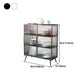 Glass Door Iron Sideboard Modern Server Cabinet with Storage for Dining Room Clearhalo 'buffet_sideboard' 'Buffets & Sideboards' 'furn' 'furn_buffet_sideboard' 'Furniture' 'furniture_buffet_sideboard' 'Kitchen & Dining Furniture' 1200x1200_31bf7528-369e-4735-bcbb-84e565050641